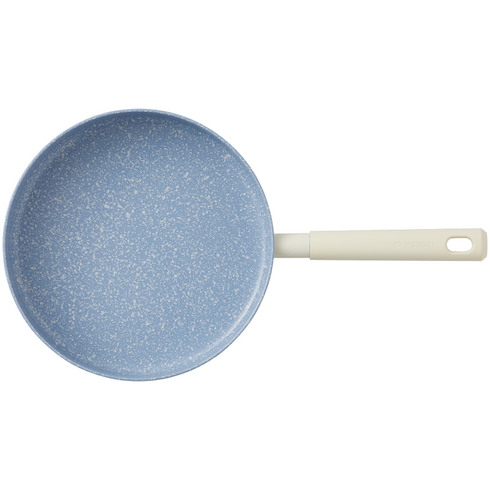 모도리 인덕션 아롱 프라이팬 라이트블루 크림화이트, 24cm, 1개