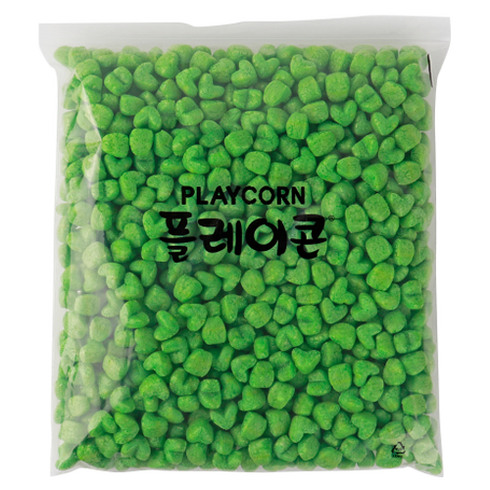 플레이콘 하트모양 미술교구, 녹색, 1개