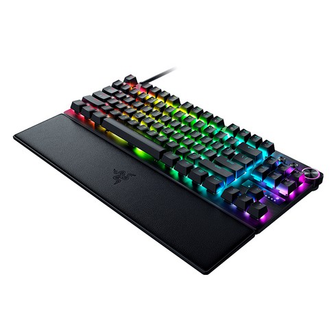 레이저 Huntsman V3 Pro TENKEYLESS KR 유선 텐키리스 키보드, 블랙, RZ03-0498, 제조사축
