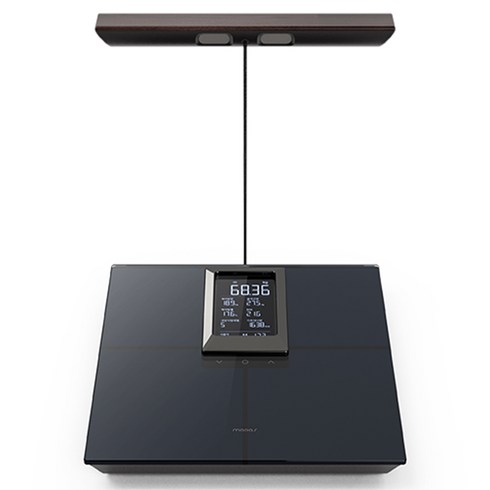 무아스 스마트 핸드바 LCD 빌트인 바디 체지방 체중계, M8BCS2, 미드나이트 블루