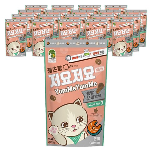 캐츠랑 저요저요 고양이 보양간식, 연어, 150g, 20개