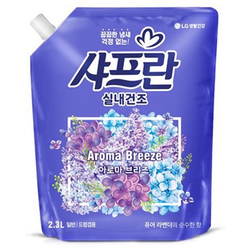 샤프란 실내건조 섬유유연제 아로마 브리즈 리필, 2.3L, 1개