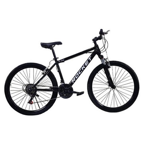 닥터바이크 F-26S ROCKET MTB 스틸 림 브레이크 14kg 신장 165~185cm, 블랙, 66.0cm(26인치)