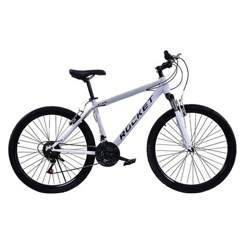 닥터바이크 F-26S ROCKET MTB 스틸 림 브레이크 14kg 신장 165~185cm, 화이트, 66.0cm(26인치)