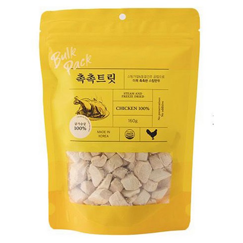 펫프렌즈 전연령 고양이 촉촉트릿 건조간식, 닭, 160g, 1개
