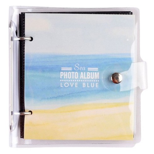 데이소이 PVC 투명 미니 사진 앨범 16.2 x 10.2 cm, 해안, 25매