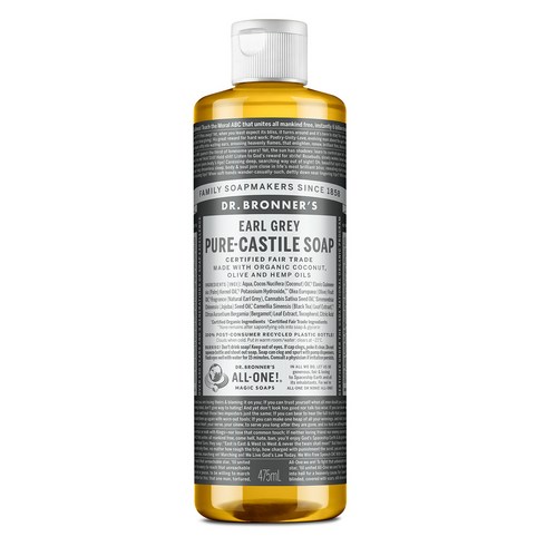 닥터브로너스 얼그레이 퓨어 캐스틸 솝, 1개입, 1개, 475ml