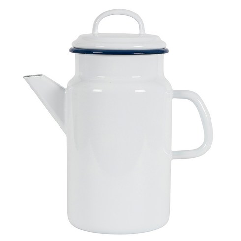 코쿰 법랑 티팟 주전자, 2L, 화이트, 1개