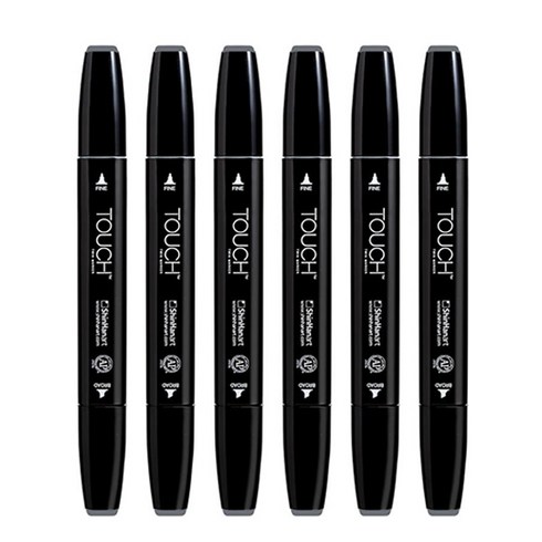 신한화구 터치 트윈마카 CG7 COOL GREY, 1색, 6개