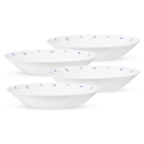 바칠레 유로피안 카모마일 샐러드볼, 화이트, 4개