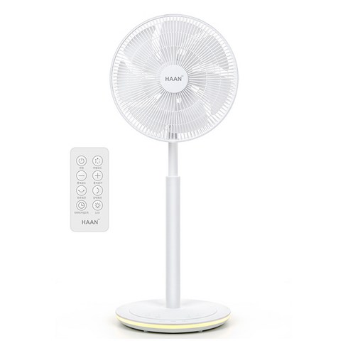 한경희생활과학 BLDC 스탠드 무드등 선풍기, HAAN-D300