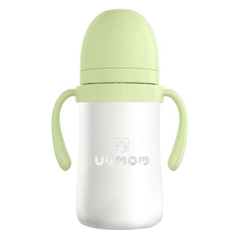 유비맘 시그니처 보온보냉 스테인리스 유아 빨대컵, 220ml, 1개, 멜론