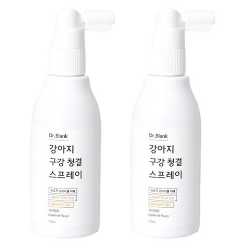 닥터블랭크 강아지 구강 청결 스프레이 카라멜향, 120ml, 2개