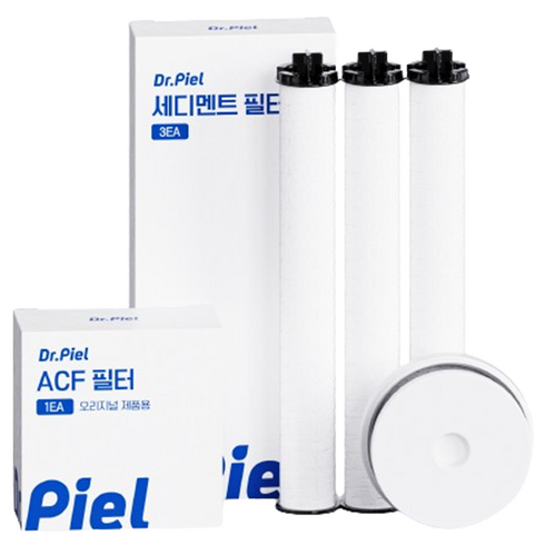 닥터피엘 샤워기 리필필터 세트 1차 3p + 2차, 1개, 무향