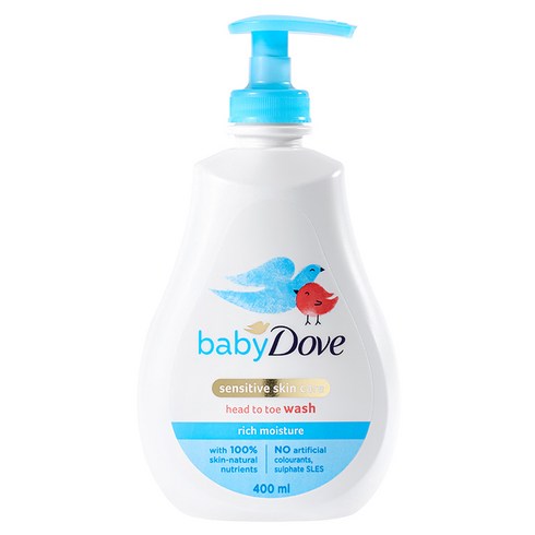 베이비도브 유아용 바디워시 리치모이스처 베이비향, 400ml, 1개