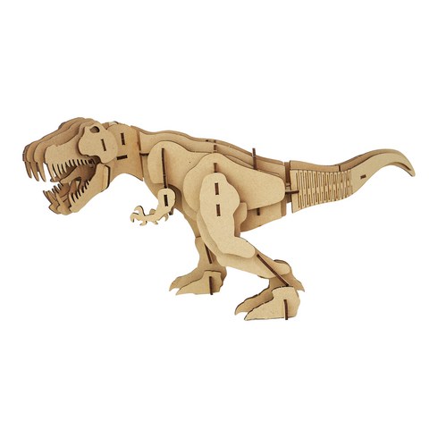 투칸 3D 나무 퍼즐, 50피스, Tyrannosaurus rex, 1개