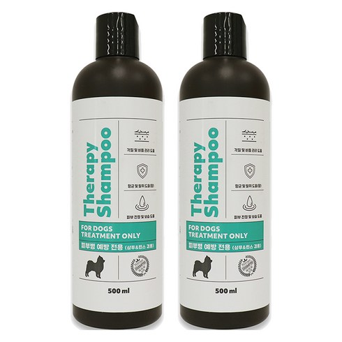 예삐 반려동물 테라피 피부병 예방 샴푸, 500ml, 1개입, 2개