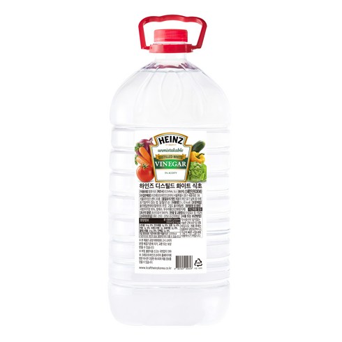 하인즈 디스틸드 화이트 식초, 1개, 5L