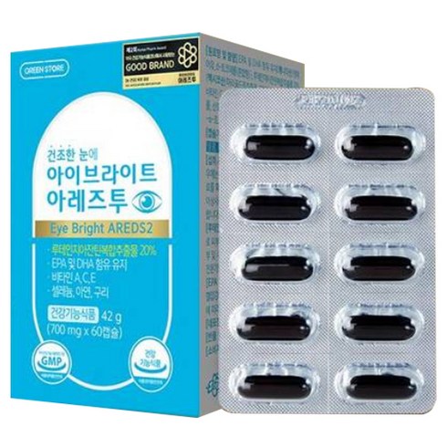 그린스토어 아이브라이트 아레즈투, 60정, 1개