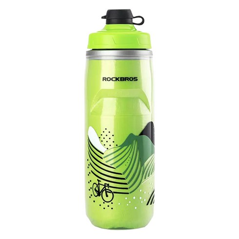 락브로스 스포츠 보냉 물통, 그린, 620ml, 1개