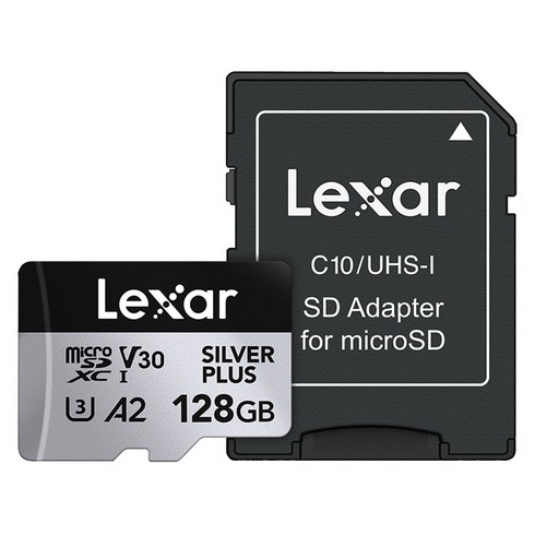 렉사 Professional Silver PLUS 마이크로SD 메모리카드, 128GB, 1개