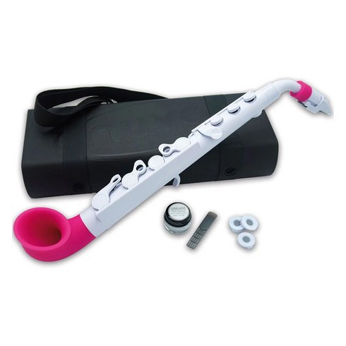누보악기 jSax 색소폰 N5, 화이트 + 핑크, N510JWPK, 1개