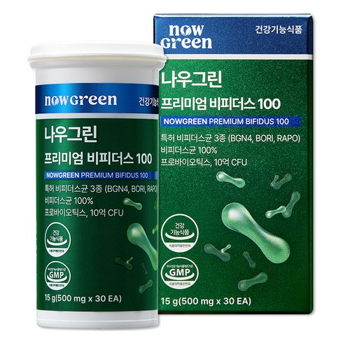 나우그린 정품 프리미엄 비피더스 100, 30정, 1개
