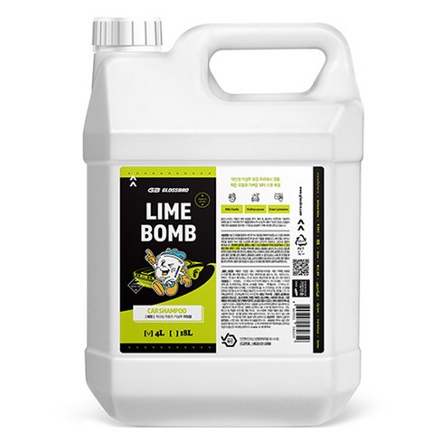 글로스브로 라임밤 약산성 카샴푸, 1개, 4L