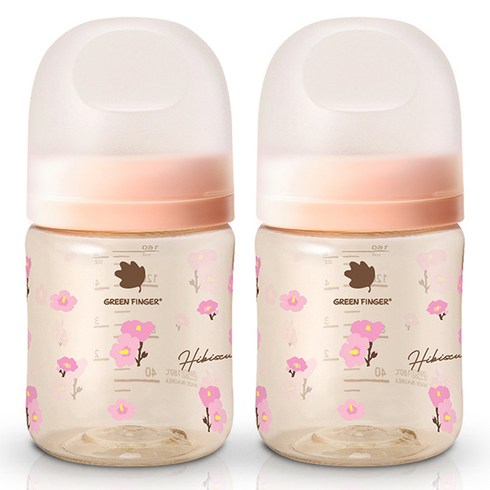 베베그로우 젖병 트윈팩, 무궁화, 160ml, 1세트