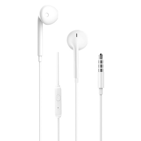 IZNC 오픈형 유선 이어폰 3.5mm AUC단자 1.2m, N2, white