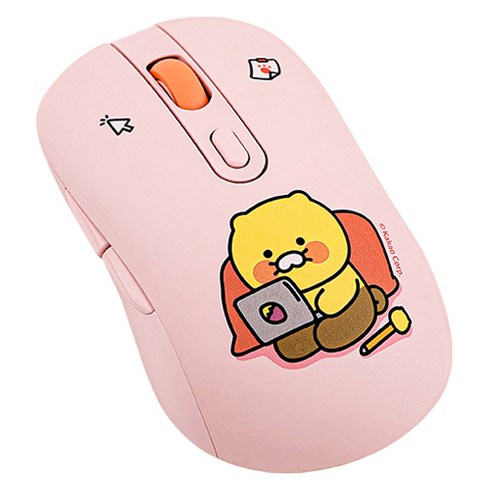 카카오프렌즈 CS 무소음 무선 마우스, CSWM-001, 열공 춘식이