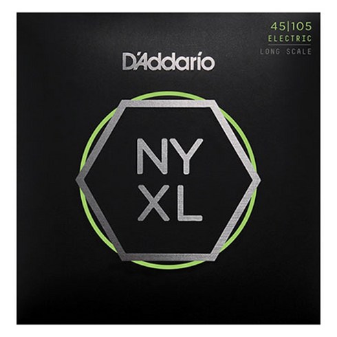 다다리오 베이스 기타 스트링, NYXL45105, 1개, 혼햅색상
