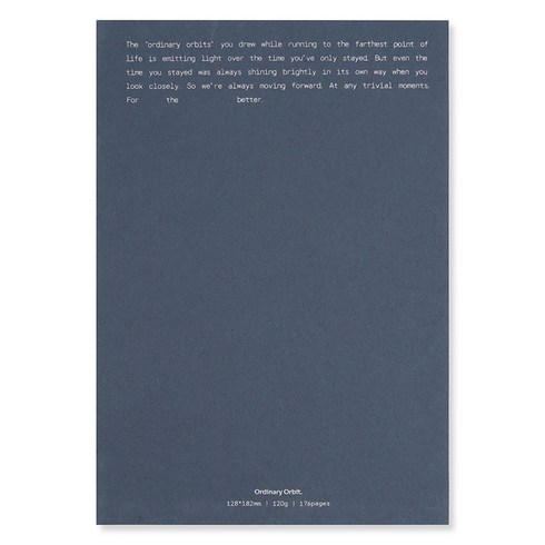 대시앤도트 오디너리 오르빗 만년 다이어리, 01 이터널 블루, 1개