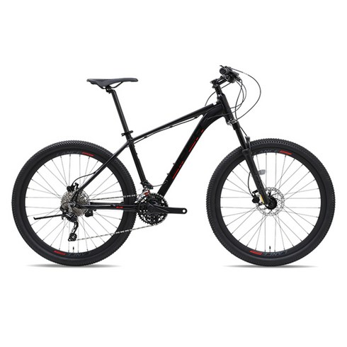 알톤 마렝고 MTB 알루미늄 디스크 브레이크 14.5kg 신장 155~175cm, 매트블랙+레드, 69.8cm(27.5인치)