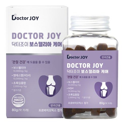 닥터조이 강아지 케어 영양제, 70정, 뼈/관절강화, 1개