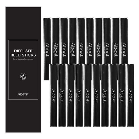 아베스트 디퓨저 섬유스틱 20cm, 블랙, 1개, 100개