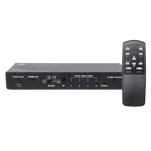 넥스트유 4x1 4K HDMI 심리스 매트릭스 스위치 멀티비전 비디오 컨트롤러, 1개