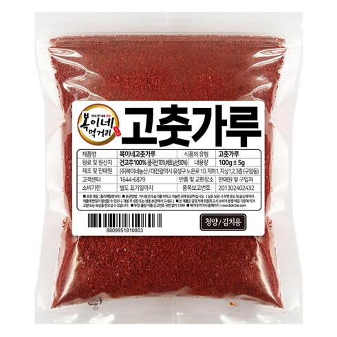 복이네먹거리 청양고춧가루 매운맛 김치용, 100g, 1개