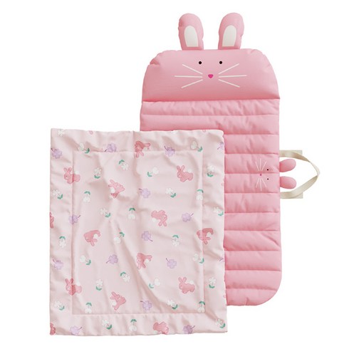 밀로앤개비 모달 어린이집 롱 매쉬베개솜 분리형 낮잠이불 세트, 코코로라