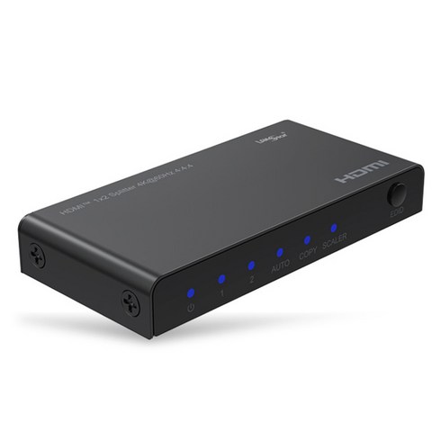 랜스타 HDMI 2.0 1:2 분배기 4K 다운스케일 지원 LS-HD202DS-N, 1개