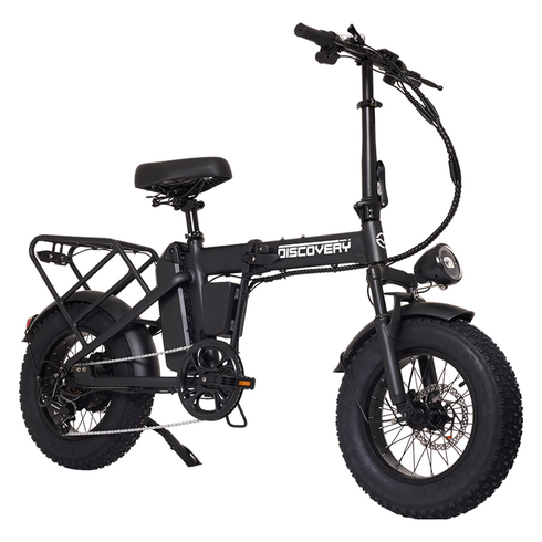 레이윙 디스커버리 48V 10.4Ah 500W 접이식 팻바이크 전기자전거 MX X10 고객직접설치, 스틸, 블랙