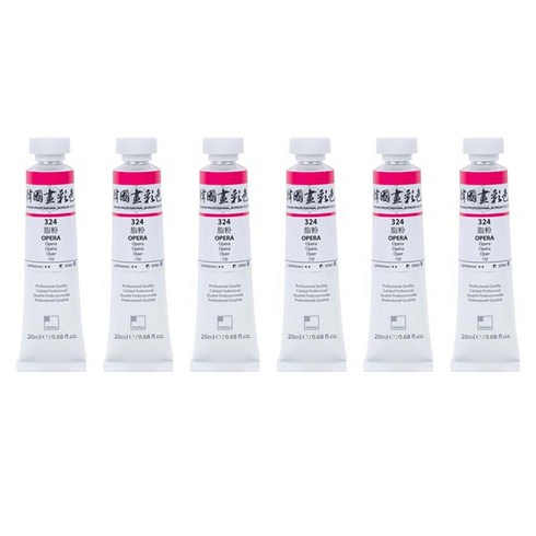 신한화구 전문가 한국화 물감 324 지분 6p, 20ml, 1색