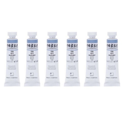 신한화구 전문가 한국화 물감 326 희명 6p, 20ml, 1색
