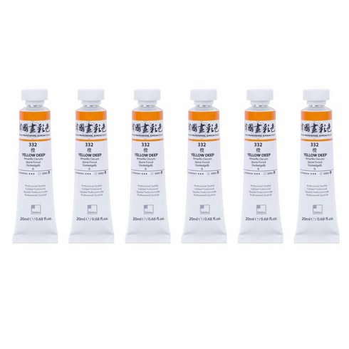 신한화구 전문가 한국화 물감 332 등 6p, 20ml, 1색