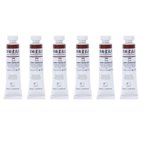 신한화구 전문가 한국화 물감 344 대지 6p, 20ml, 1색