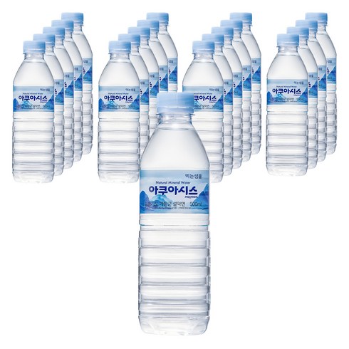 아쿠아시스 생수 유라벨, 20개, 500ml