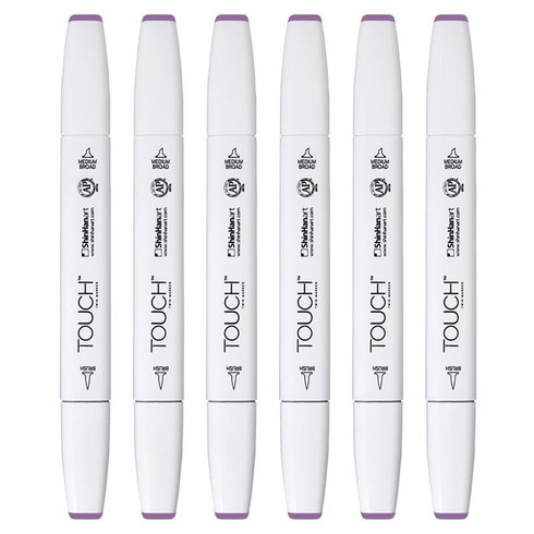 터치 트윈 브러쉬 마카 83 LAVENDER, 6개, 1색