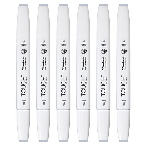 터치 트윈 브러쉬 마카 BG 3 BLUE GREY, 1색, 6개