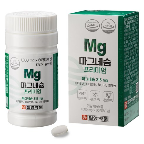 일양약품 마그네슘 프리미엄 60g, 60정, 1개