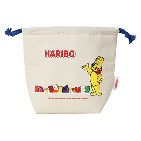 하리보 2단 런치박스 파우치, 아이보리, 1개